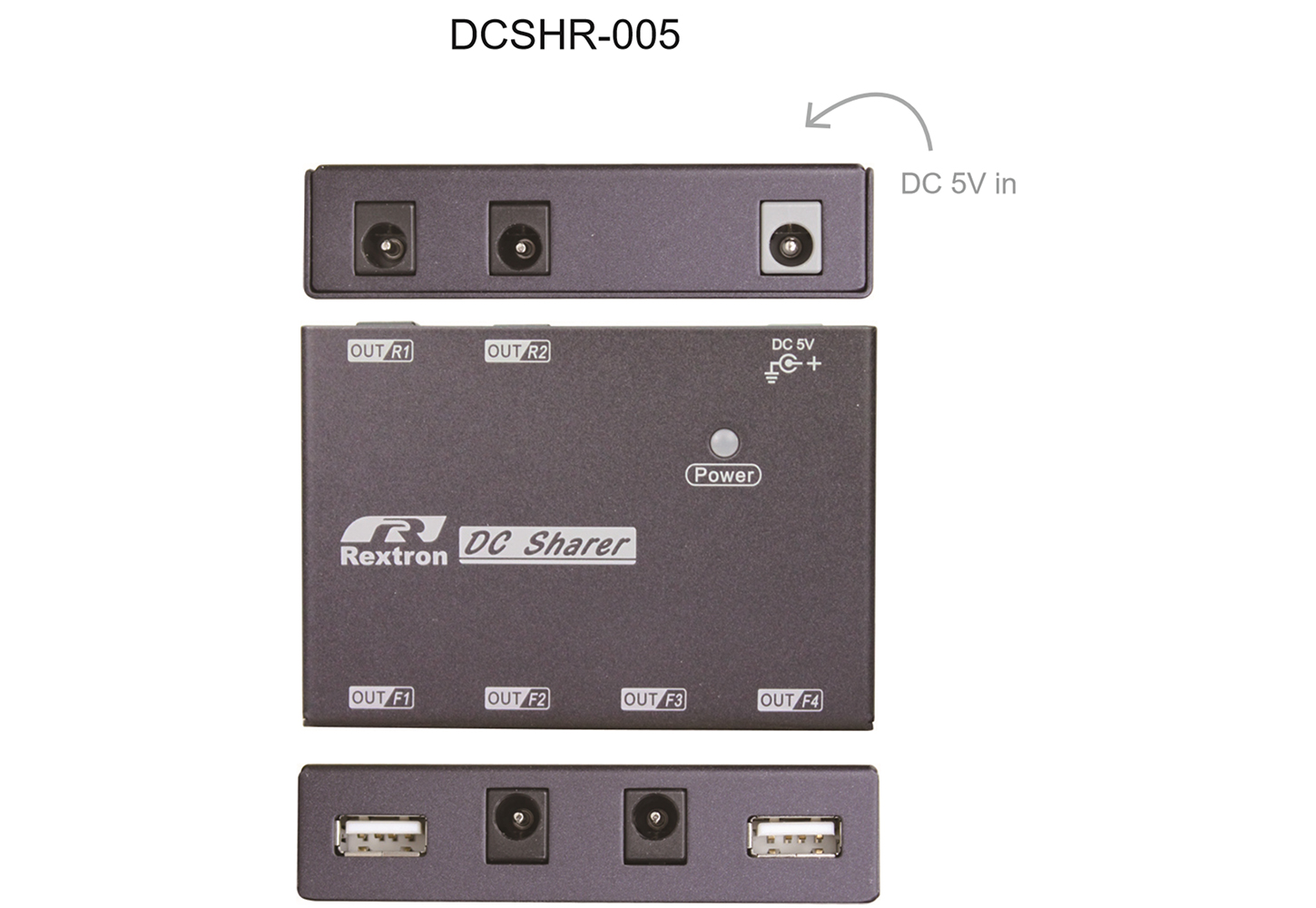 DC 5V六孔電源插座 (Power Hub) 連接圖