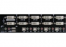 4 Ports Dual Monitor DVI KVM Switch-rear
