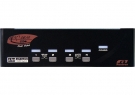 4 Ports Dual Monitor DVI KVM Switch-front