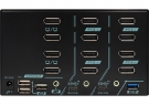 2 Ports Quad Monitor 8K DisplayPort 1.4 KVM Switch With USB 3.2 Gen 2