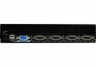 Slim NovaView VGA KVM Switch with 4 Port USB/PS2