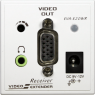 UK Wallplate VGA Extender-Rx