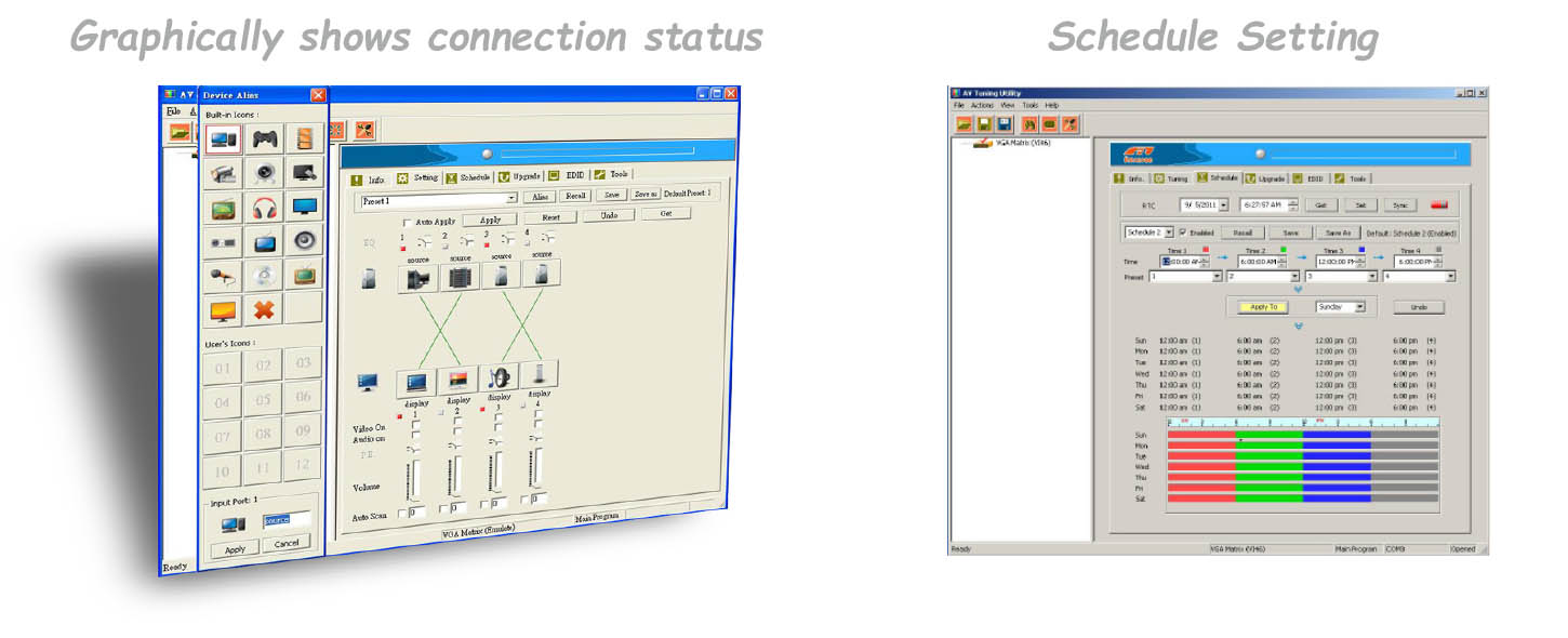 矩陣式切換器-GUI 矩陣式切換器-GUI