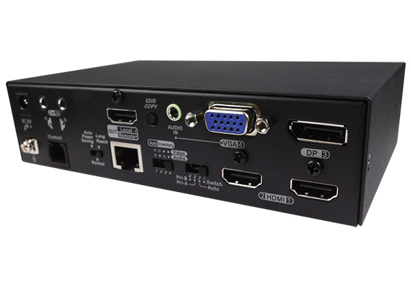4K Multi-Format HDBaseT Video Extender Transmitter with 4 Ports Switch - 1