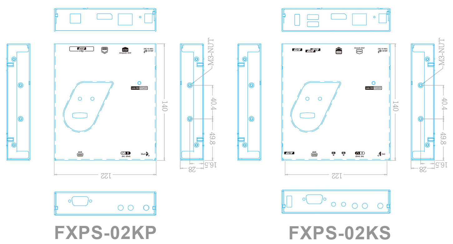 USB DP Fiber Extender-paired