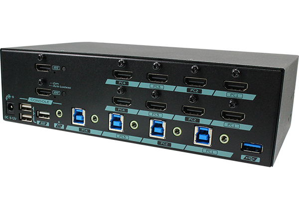 Dual Monitor HDMI KVM Switch with Audio