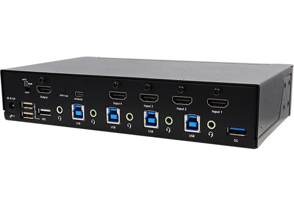 HDMI 2.0 KVM Switch with HDCP Engine and 3.5mm audio