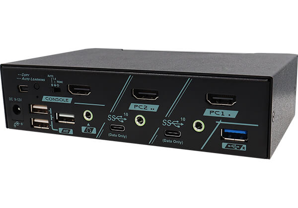 2 Ports True 4K Type-C HDMI 2.0 KVM Switch With USB 3.2 Gen 2 and HDCP Engine - 1