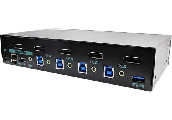 4 Ports DisplayPort KVM Switch with USB 3.2 Gen 1