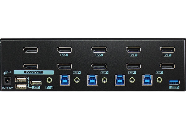 4 Ports 8K Dual Monitor DisplayPort 1.4 KVM Switch Support USB 3.2 Gen 1  Device