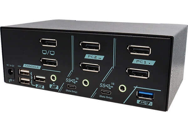  HDMI KVM Switch Dual Monitors 2 Computers, 4K@60Hz Extended  Display 2 Ports HDMI KVM Switch 2 Monitors 2 Computers with 3 USB Ports and  Audio Microphone Port, PC Monitor Keyboard Mouse Switcher : Electronics