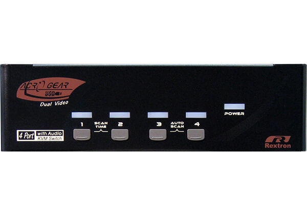 2-Port USB KVM Switch with Audio & Hotkey Functions - Rextron KAAG-E3112  Model
